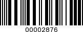 Barcode Image 00002876
