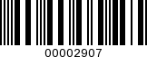 Barcode Image 00002907