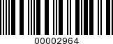 Barcode Image 00002964
