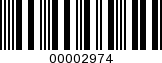 Barcode Image 00002974