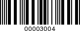 Barcode Image 00003004