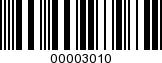 Barcode Image 00003010