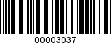Barcode Image 00003037