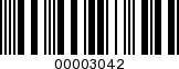 Barcode Image 00003042