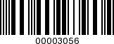 Barcode Image 00003056