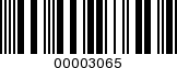 Barcode Image 00003065