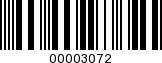 Barcode Image 00003072