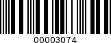 Barcode Image 00003074