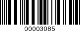Barcode Image 00003085