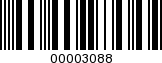 Barcode Image 00003088
