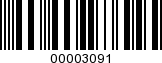 Barcode Image 00003091