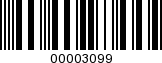 Barcode Image 00003099
