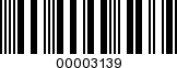 Barcode Image 00003139