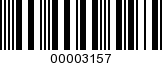Barcode Image 00003157