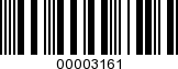 Barcode Image 00003161