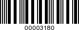 Barcode Image 00003180