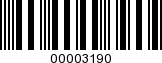Barcode Image 00003190