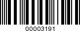 Barcode Image 00003191