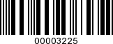 Barcode Image 00003225