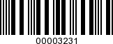 Barcode Image 00003231