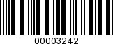 Barcode Image 00003242