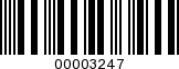 Barcode Image 00003247