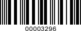 Barcode Image 00003296