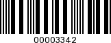 Barcode Image 00003342