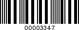 Barcode Image 00003347