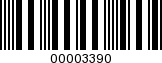 Barcode Image 00003390