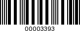 Barcode Image 00003393