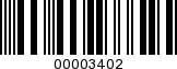 Barcode Image 00003402