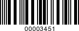 Barcode Image 00003451