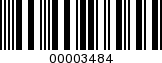 Barcode Image 00003484