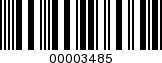 Barcode Image 00003485