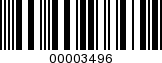 Barcode Image 00003496