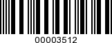 Barcode Image 00003512