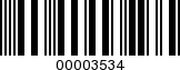 Barcode Image 00003534