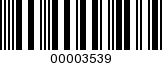 Barcode Image 00003539