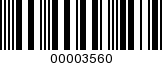 Barcode Image 00003560