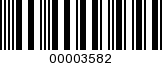Barcode Image 00003582