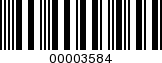 Barcode Image 00003584