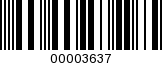 Barcode Image 00003637