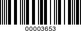 Barcode Image 00003653