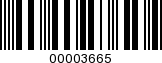 Barcode Image 00003665