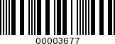 Barcode Image 00003677