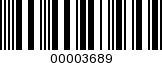 Barcode Image 00003689