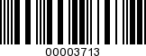 Barcode Image 00003713