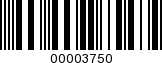 Barcode Image 00003750