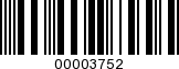 Barcode Image 00003752
